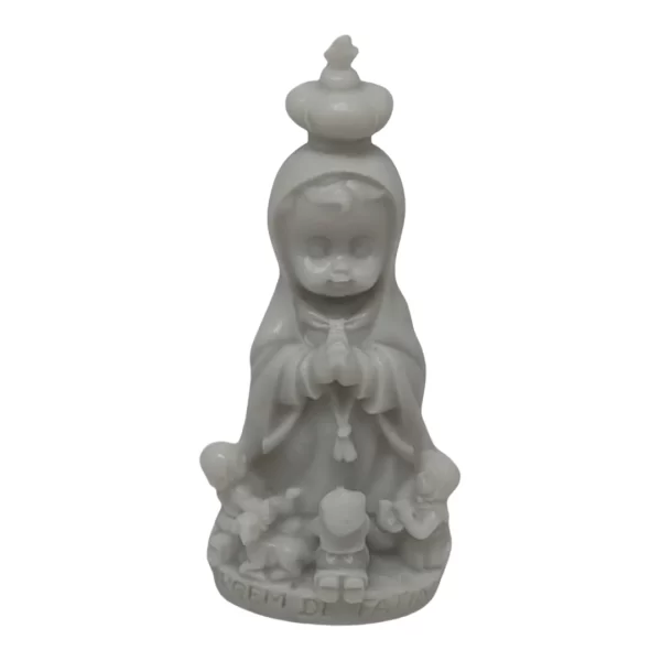 N.Sra de Fátima com pastores Infantil - Resina - 7cm