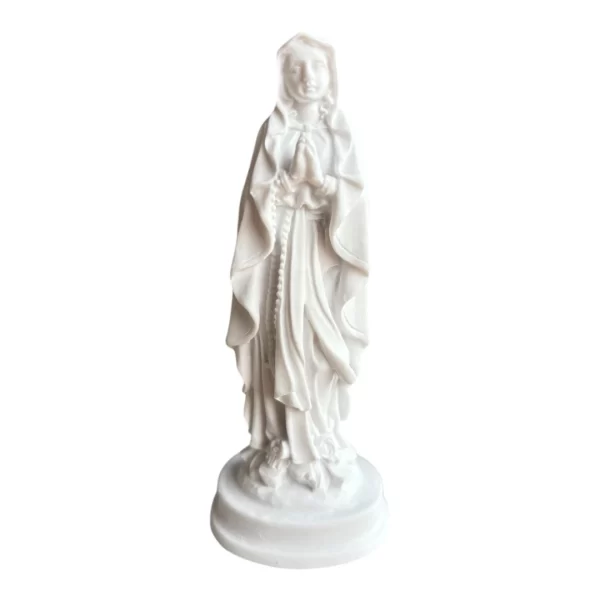 N.Sra de Lourdes - Pó de Mármore - 12cm