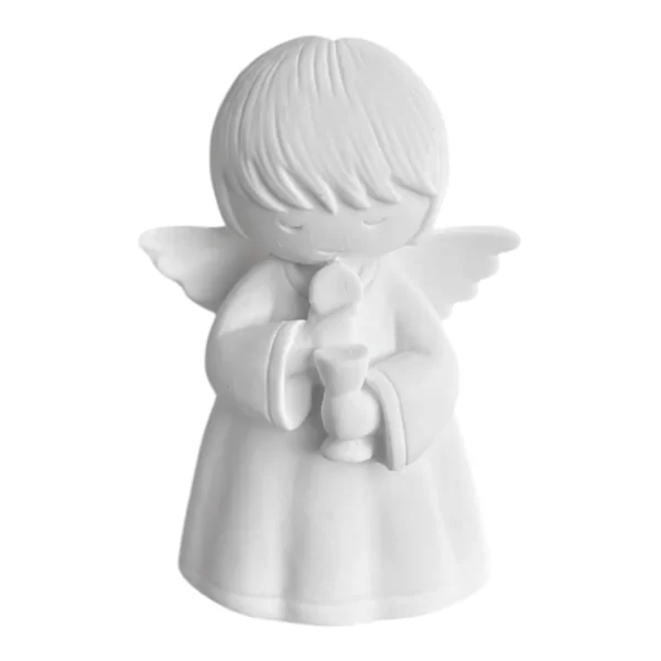 Anjinho Primeira eucaristia (FEM) - Pó de Mármore - 7cm