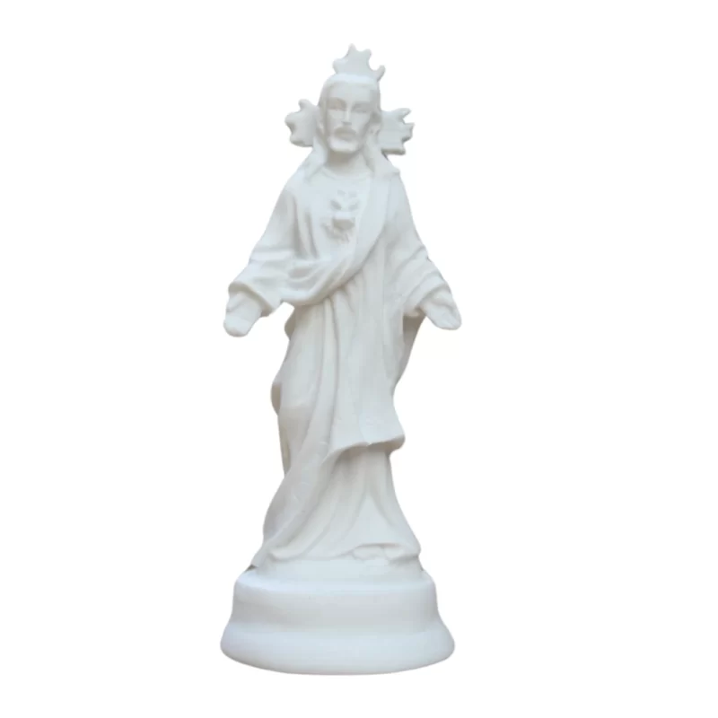 Sagrado Coração de Jesus - Pó de Mármore - 9cm