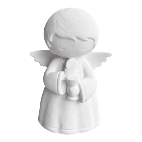 Anjinho Primeira eucaristia (MAS) - Pó de Mármore - 7cm