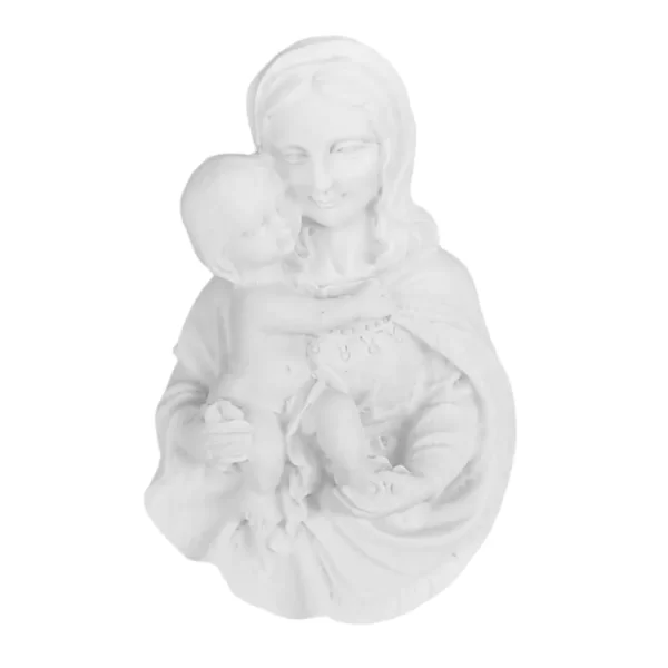 Aplique Maria com Menino Jesus  - Resina - 6x4cm