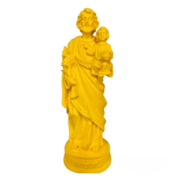 São José - Resina - 15cm - Cor amarelo
