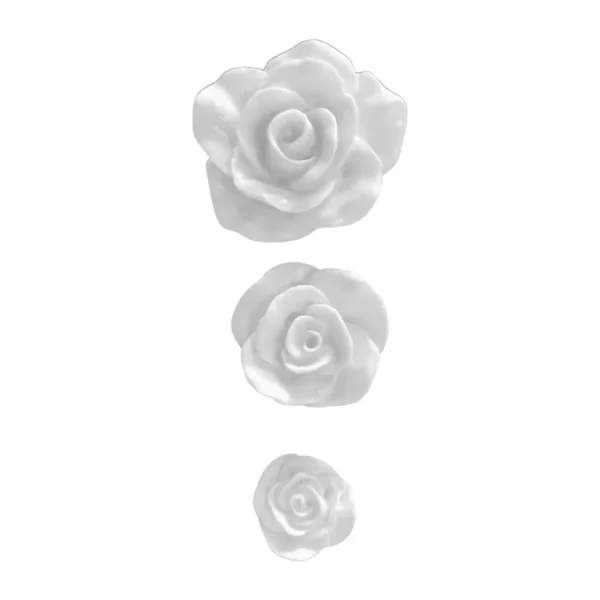Aplique de Rosa - Resina - 2,5x2,5cm