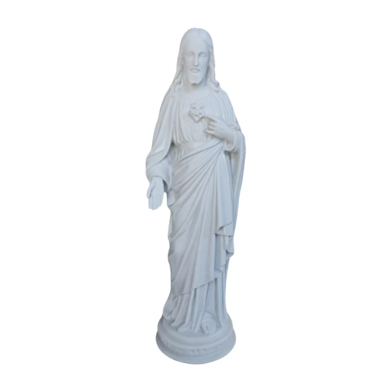 Sagrado Coração de Jesus - Pó de Mármore - 30cm