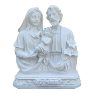 Busto Sagrada Familia - Pó de Mármore - 14cm