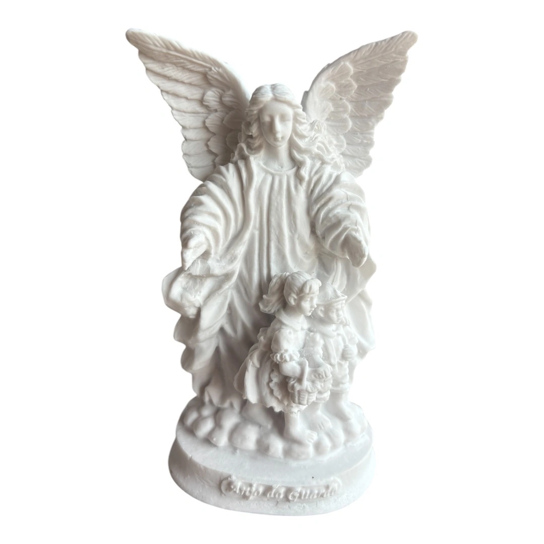 Anjo da Guarda - Pó de Mármore - 12cm