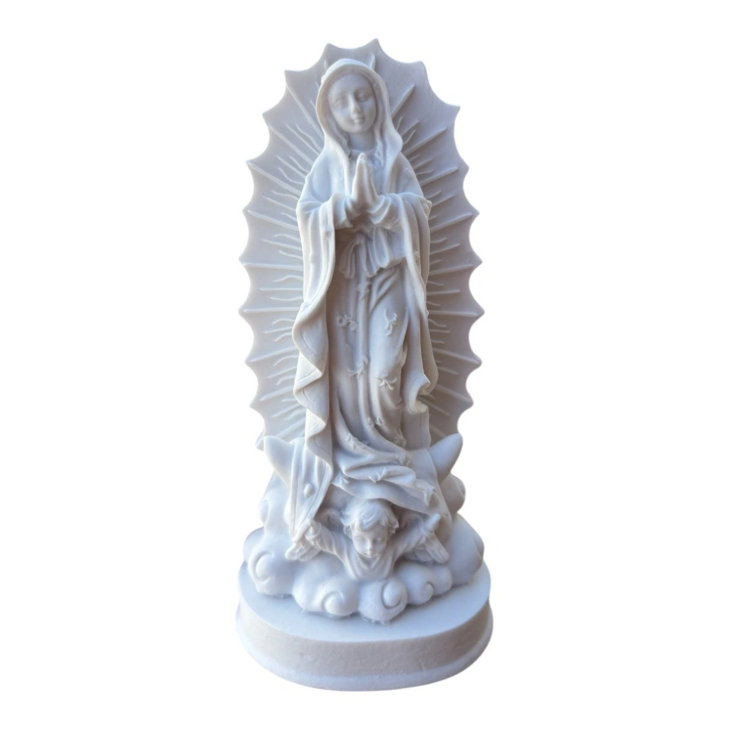N.Sra de Guadalupe - Pó de Mármore - 13cm