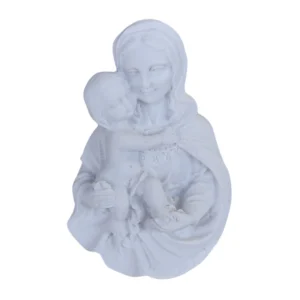 Aplique Maria com Menino Jesus - Resina - 6x4cm