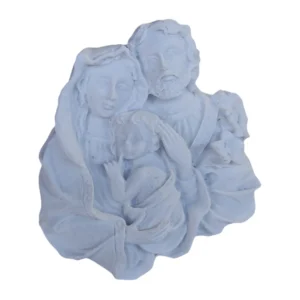 Aplique Sagrada Familia III - Resina - 7,5x6x5cm