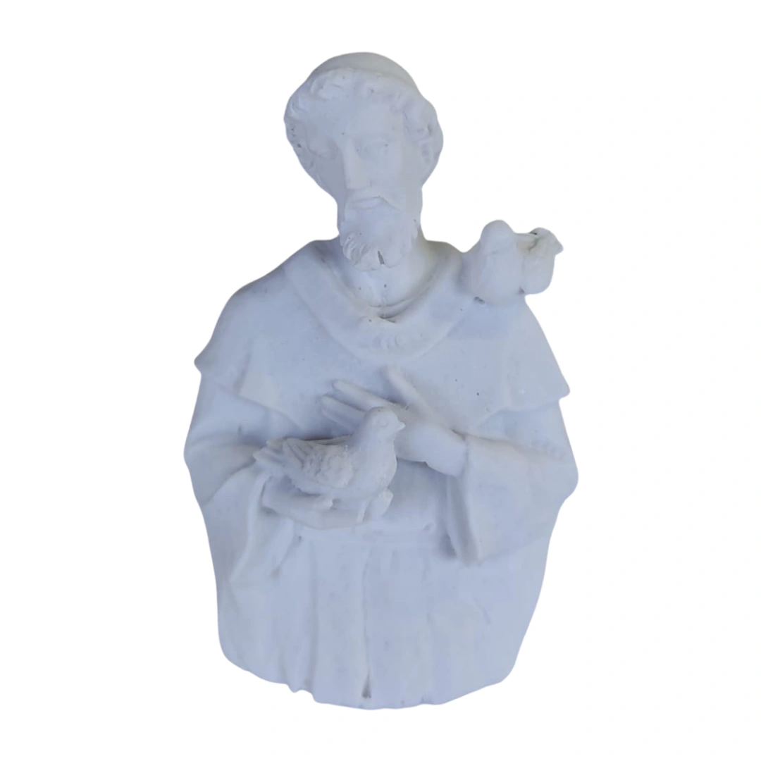 Aplique São Francisco - Resina - 6x4cm