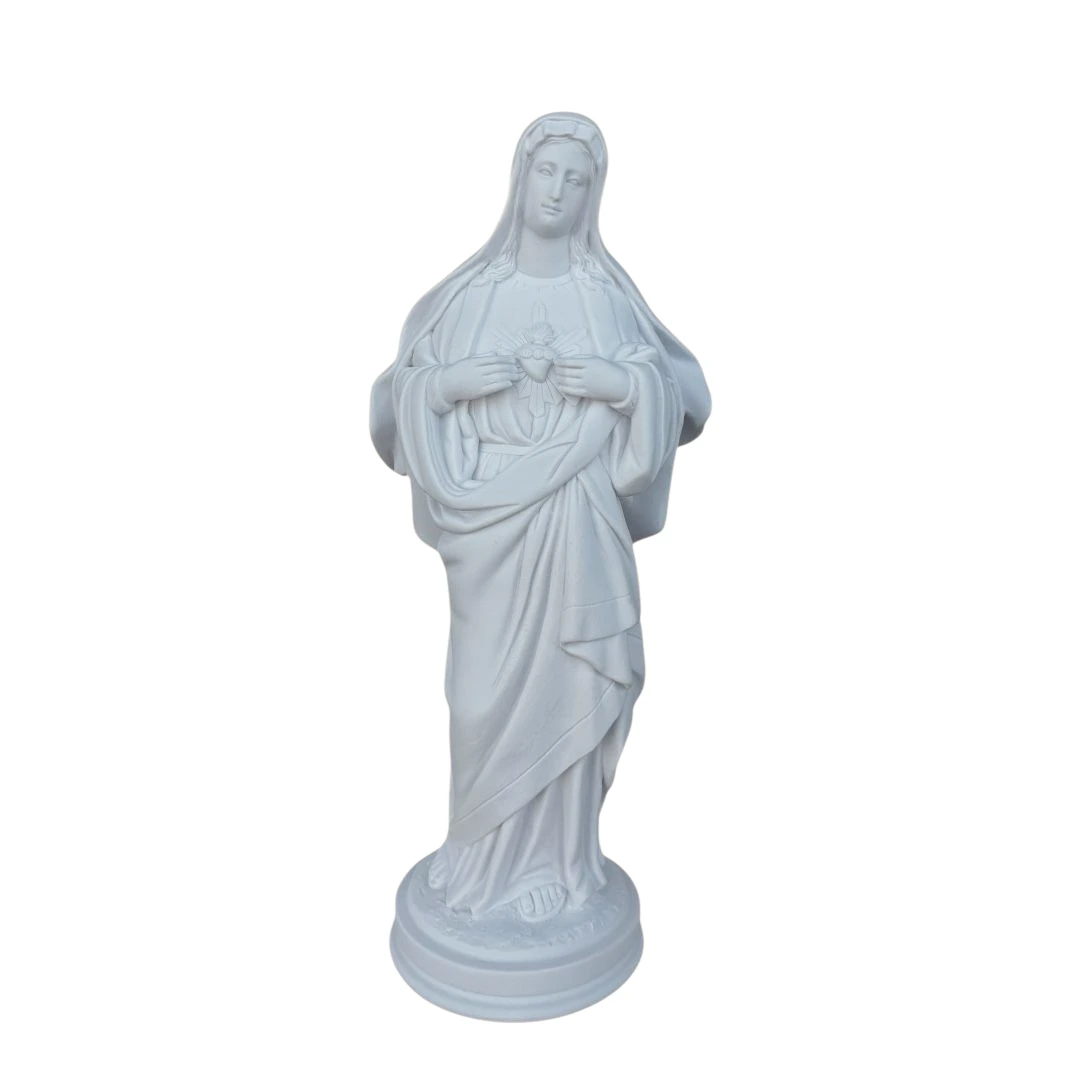 Imaculado Coração de Maria - Pó de Mármore - 33cm