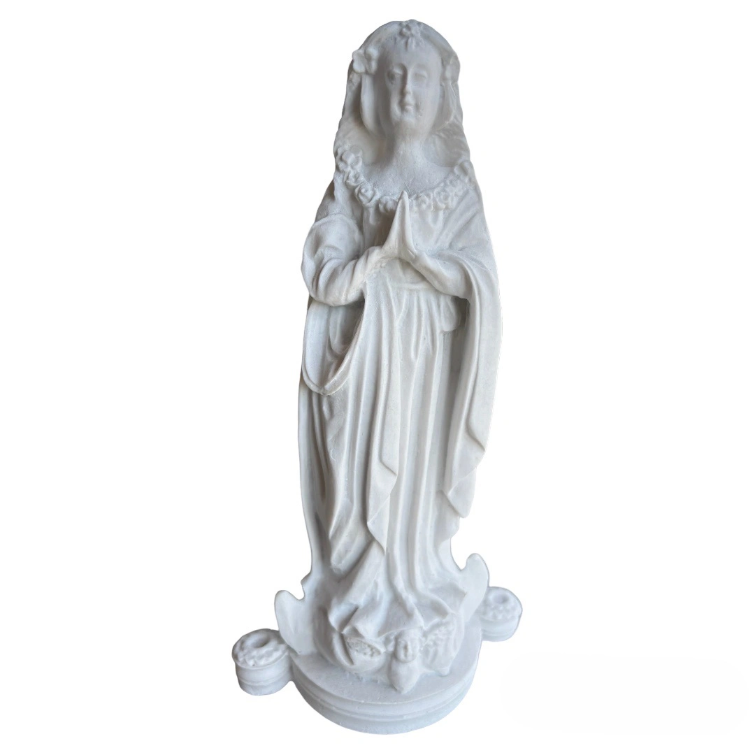 N.Sra Aparecida Sem Manto - Pó de Mármore - 20cm