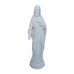 Sagrado Coração de Jesus - Pó de Mármore - 30cm