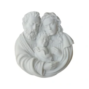 Medalha Sagrada Familia II - Pó de Mármore - 12x11cm