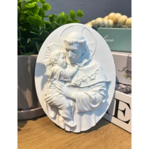 Medalha Santo Antônio - Pó de Mármore - 15x11