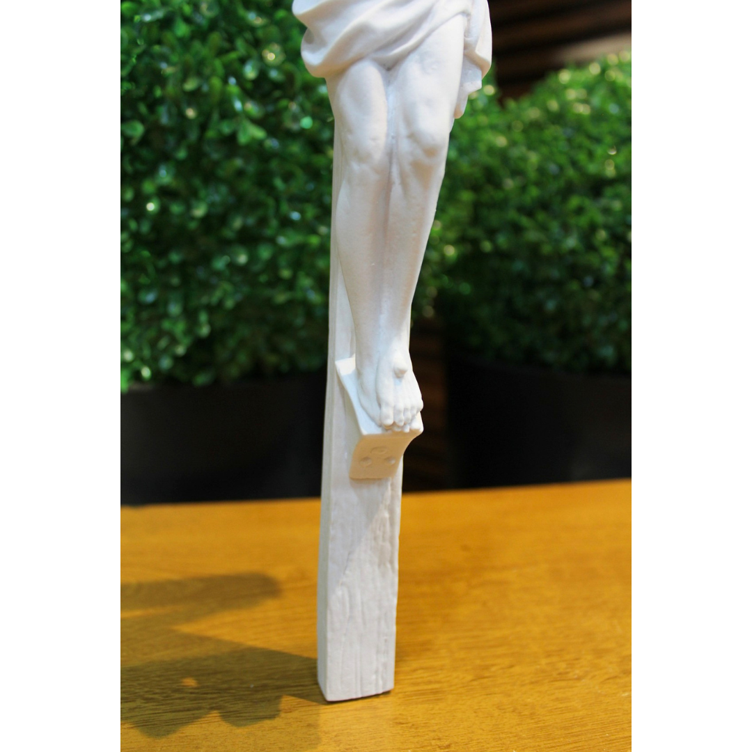 Crucifixo de Parede - Pó de Mármore - 44Ax21Ccm - Imagem 3