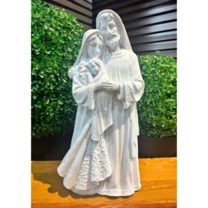 Sagrada Família Texturizada - Pó de Mármore - 38cm