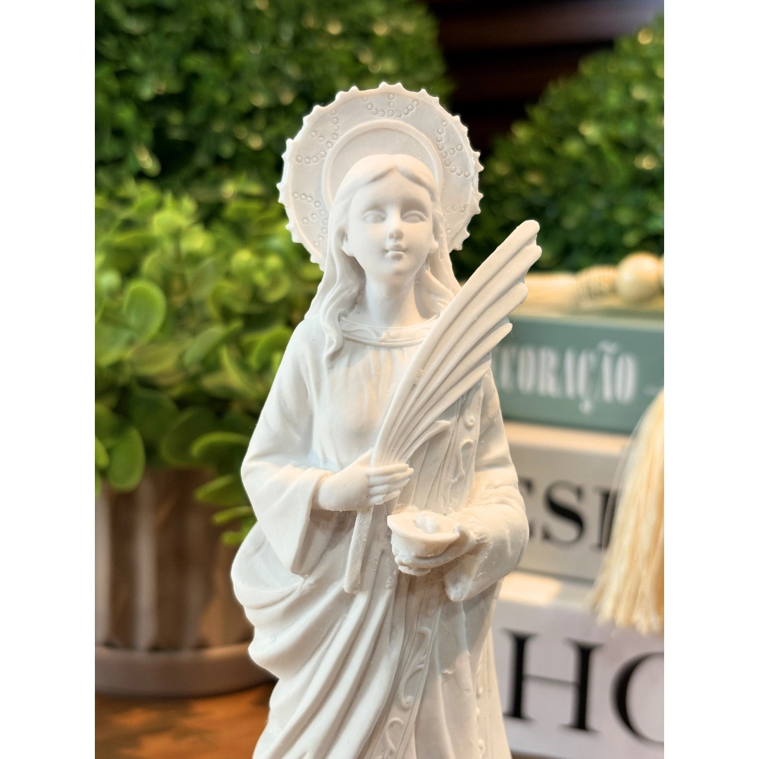 Santa Luzia - Pó de Mármore - 20cm - Imagem 2