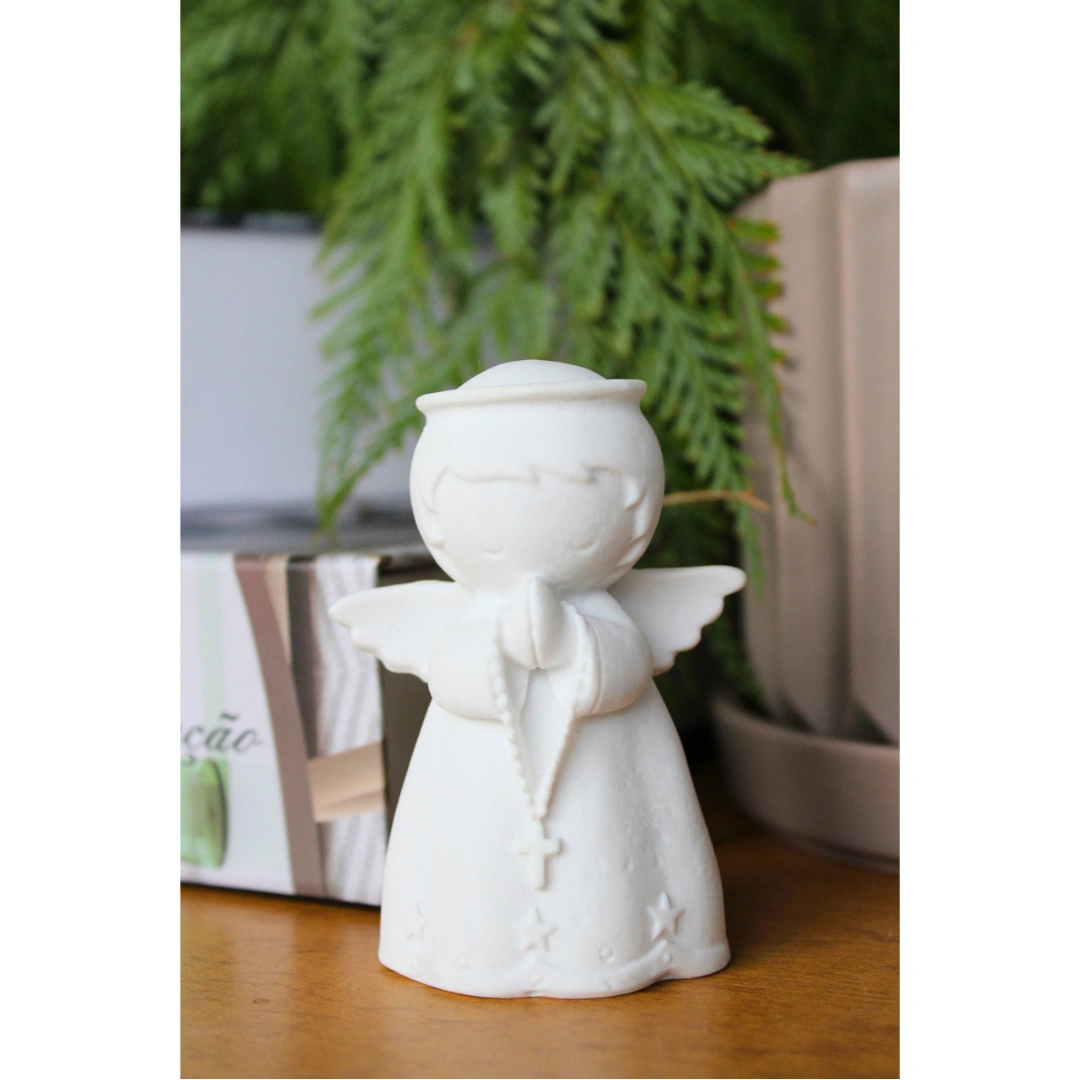 Anjinho Amém - Pó de Mármore - 7cm