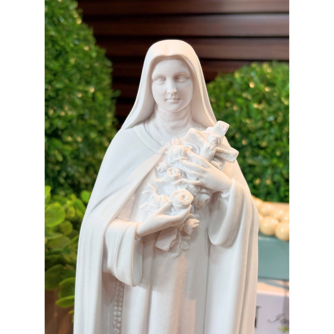 Santa Terezinha - Pó de Mármore - 30cm - Imagem 2