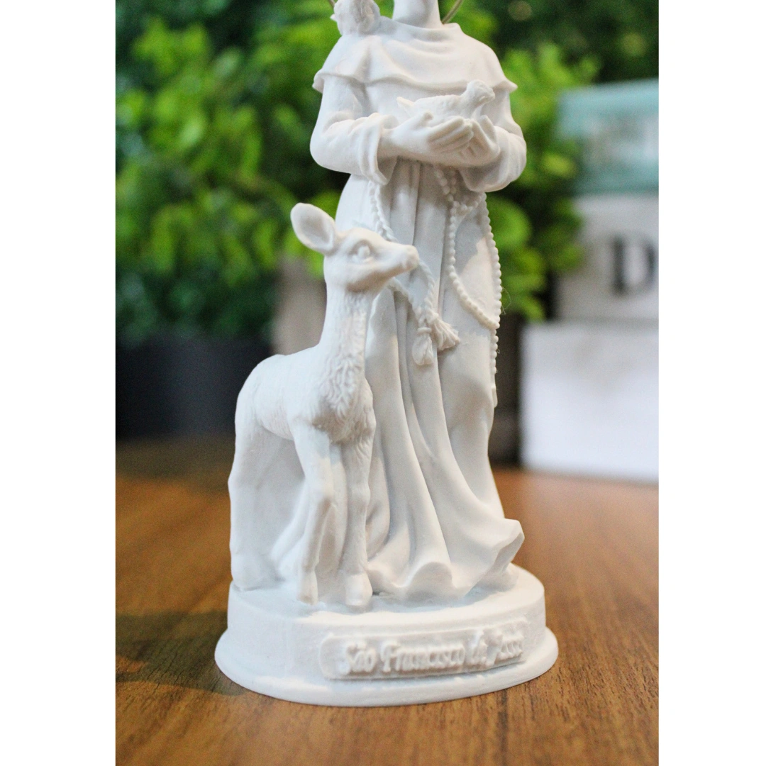 São Francisco - Pó de Mármore - 14cm - Imagem 2