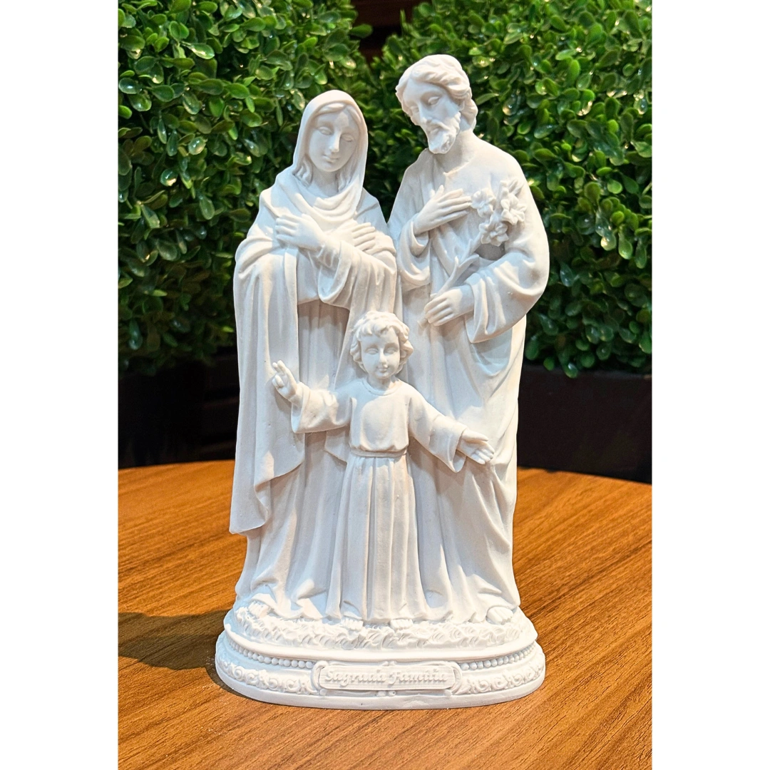 Sagrada Familia com Menino Jesus - Pó de Mármore - 20cm