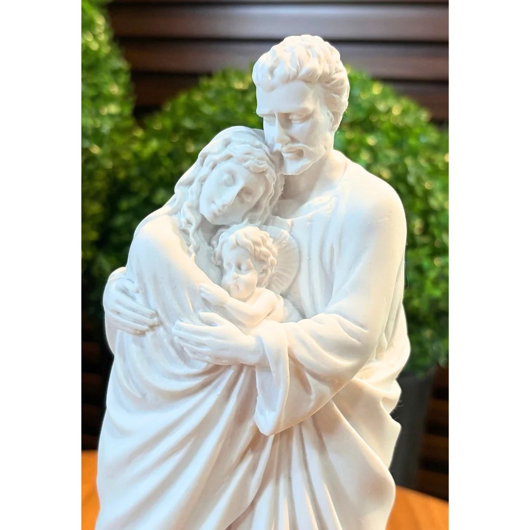 Sagrada Familia Afetuosa sem resplendor - Pó de Mármore - 25cm - Imagem 2